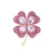 Elegant Pin Four Leaf Clover Metal Inlay Glass Women's Brooches