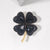 Elegant Pin Four Leaf Clover Metal Inlay Glass Women's Brooches