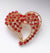 Elegant Pin Heart Shape Alloy Plating Zircon Women's Brooches