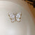 Elegant Pin Heart Shape Flower Butterfly Imitation Pearl Rhinestone Metal Women'S Brooches