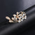 Elegant Pin Leaf Flower Butterfly Alloy Plating Inlay Rhinestones Pearl Women'S Brooches