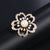 Elegant Pin Leaf Flower Butterfly Alloy Plating Inlay Rhinestones Pearl Women'S Brooches