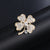 Elegant Pin Leaf Flower Butterfly Alloy Plating Inlay Rhinestones Pearl Women'S Brooches