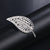 Elegant Pin Leaf Flower Butterfly Alloy Plating Inlay Rhinestones Pearl Women'S Brooches