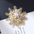 Elegant Pin Star Flower Snowflake Imitation Pearl Alloy Rhinestone Women'S Brooches