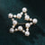 Elegant Pin Star Flower Snowflake Imitation Pearl Alloy Rhinestone Women'S Brooches