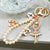 Elegant Princess Cute Bow Knot Shoe Imitation Pearl Alloy Women's Bag Pendant Keychain