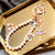 Elegant Princess Cute Bow Knot Shoe Imitation Pearl Alloy Women's Bag Pendant Keychain