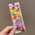 Elegant Rainbow Fruit Flower Arylic Cloth Rubber Band 1 Set