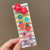 Elegant Rainbow Fruit Flower Arylic Cloth Rubber Band 1 Set