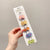 Elegant Rainbow Fruit Flower Arylic Cloth Rubber Band 1 Set