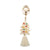 Elegant Retro Christmas Tree Cotton Christmas Women's Bag Pendant Keychain