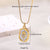 Elegant Retro Devil's Eye Rose Stainless Steel Enamel Plating 18k Gold Plated Pendant Necklace