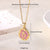 Elegant Retro Devil's Eye Rose Stainless Steel Enamel Plating 18k Gold Plated Pendant Necklace