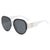 Elegant Retro Geometric Pc Oval Frame Full Frame Women's Sunglasses