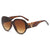 Elegant Retro Geometric Pc Oval Frame Full Frame Women's Sunglasses