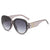 Elegant Retro Geometric Pc Oval Frame Full Frame Women's Sunglasses