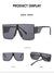 Elegant Retro Geometric Pc Special-shaped Mirror Frameless Women's Sunglasses