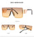 Elegant Retro Geometric Pc Special-shaped Mirror Frameless Women's Sunglasses