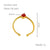 Elegant Retro Geometric Stainless Steel Plating Inlay Zircon 18k Gold Plated Open Rings