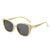 Elegant Retro Letter Pc Square Full Frame Women's Sunglasses