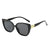 Elegant Retro Letter Pc Square Full Frame Women's Sunglasses