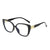 Elegant Retro Letter Pc Square Full Frame Women's Sunglasses