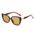 Elegant Retro Letter Pc Square Full Frame Women's Sunglasses