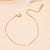 Elegant Romantic Heart Shape Titanium Steel Polishing Plating 18k Gold Plated Bracelets