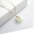 Elegant Round Stainless Steel 18k Gold Plated Jade Wholesale Necklace