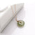 Elegant Round Stainless Steel 18k Gold Plated Jade Wholesale Necklace