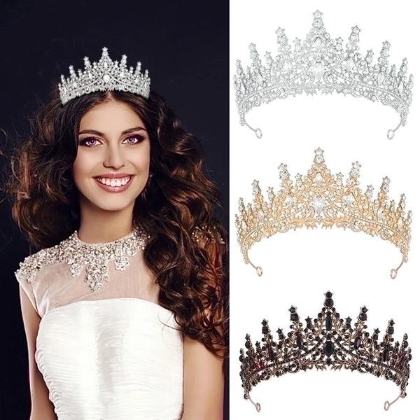 Elegant Shiny Crown Rhinestone Crown