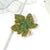 Elegant Shiny Maple Leaf Alloy Rhinestones Women's Brooches