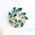 Elegant Shiny Wreath Alloy Inlay Rhinestones Women's Brooches