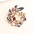 Elegant Shiny Wreath Alloy Inlay Rhinestones Women's Brooches