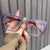 Elegant Simple Style Classic Style Leopard Ac Cat Eye Full Frame Glasses