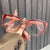 Elegant Simple Style Classic Style Leopard Ac Cat Eye Full Frame Glasses