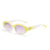 Elegant Simple Style Color Block Ac Oval Frame Full Frame Women's Sunglasses