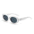 Elegant Simple Style Color Block Ac Oval Frame Full Frame Women's Sunglasses