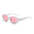 Elegant Simple Style Color Block Ac Oval Frame Full Frame Women's Sunglasses