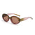 Elegant Simple Style Color Block Ac Oval Frame Full Frame Women's Sunglasses