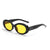 Elegant Simple Style Color Block Ac Oval Frame Full Frame Women's Sunglasses