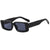 Elegant Simple Style Color Block Ac Square Full Frame Women's Sunglasses