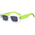 Elegant Simple Style Color Block Ac Square Full Frame Women's Sunglasses