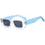 Elegant Simple Style Color Block Ac Square Full Frame Women's Sunglasses