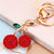 Elegant Minimalist Color Block Metal Inlay Rhinestones Women's Keychain