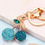 Elegant Minimalist Color Block Metal Inlay Rhinestones Women's Keychain