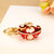 Elegant Minimalist Color Block Metal Inlay Rhinestones Women's Keychain