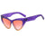 Elegant Simple Style Color Block Pc Cat Eye Full Frame Women's Sunglasses