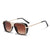 Elegant Simple Style Color Block Pc Square Full Frame Women's Sunglasses